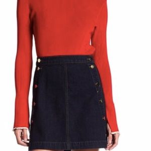 J Brand Ashlyn side button denim skirt